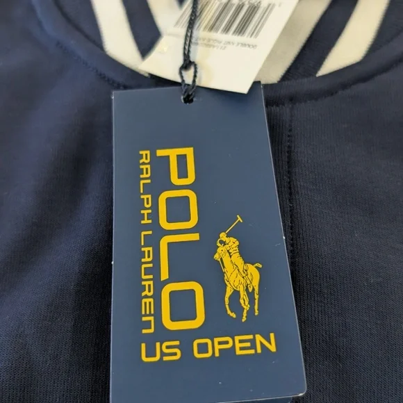 POLO RALPH LAUREN US Open Baseball Jacket Navy White Womens S NWT $298 Varsity - Picture 9 of 17